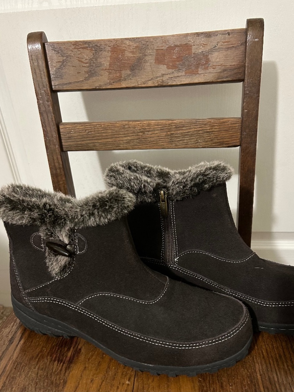 Boots Gracie Khombu Dark Brown Faux Fur